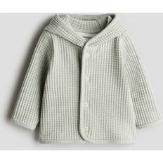 Babies Cardigans Children's Clothing H&M Baby Waffled Cotton Cardigan - Green