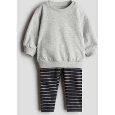 H&M Baby 2-Piece Sweatshirt And Leggings Set - Grey