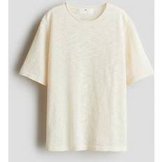 H&M Loose Fit Fine Knit T-shirt - Beige