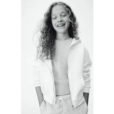 H&M Girls Zip-Through Hoodie - White