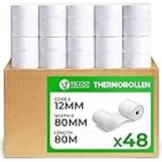 Kvittorullar K-S-Trade V1 Trade Termopappersrullar 80 mm x 80 m x 12 mm 48 Stycken