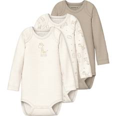 9-12M Bodys Name It Jet Stream Body 3-pack - Vit
