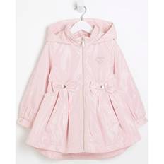 Pink Rain Jackets Children's Clothing River Island Mini Girls Cinched Frill Raincoat - Light Pink