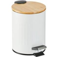 Bambu Pedal Bins Relaxdays Step Pedal Bin 3 Litre Soft-close Mechanism