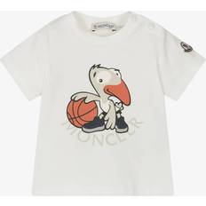 Moncler T-shirts Moncler Enfant Boys Cotton T-Shirt - Ivory