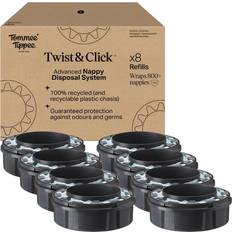 Tommee Tippee Twist and Click Advanced Nappy Bin Refill Cassettes Pack of 8