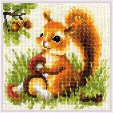 Counted Cross Stitch Kit Squirrel 20 x 20 cm