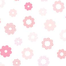 Dutch Wallcoverings Joy Bloemen Wit Roze
