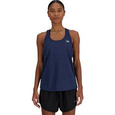 New Balance Linnen New Balance Athletics Tank - Marinblå