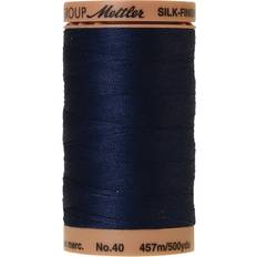 Mettler Silk-Finish Solid Cotton Thread 500 yd/475m Navy