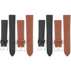 Tomtop Jms PU Leder Universal Pin Schnalle Uhr Strap Band 4 Stücke
