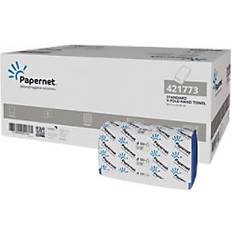 Papernet Hand Towel V-fold Blue 1 Ply Pack of 20 of 240 Sheets