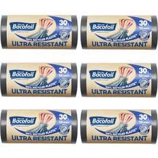 Cleaning Equipment & Cleaning Agents Bacofoil Ultra Resistant Bin Liners 6 Rolls 72 Bags