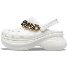 Crocs Gold Sandals Crocs Retro Chain Sandals - White Gold