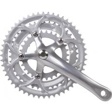Mighty Crankstel Race 3 x 8 Speed 30/42/52t Aluminium Zilver