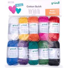 Garne & Handarbeitsbedarf Gründl Cotton Quick Mini Basic Shades Set 10 x 15 g