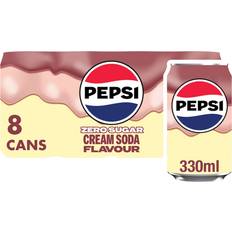 Pepsi Food & Drinks Pepsi Cream Soda Flavour 8 x 330ml 33cl