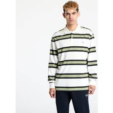 Men - Stripes Polo Shirts Fred Perry Stripe LS Polo - Beige