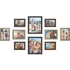Songmics 10 Pieces Picture Maroon Brown Heather Greige Ash Black 8 x 10 in 4 Set 4 Set Photo Frame