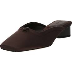& Other Stories Mule Pumps Med Hæl I Satin Brun