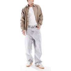 Baggy Jeans Med Ledig Passform - Grå