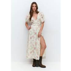 Gina Tricot Wrap Dress Omlottklänningar - Vit