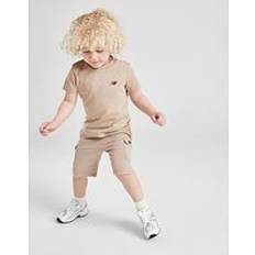M Other Sets Children's Clothing New Balance Linear T-Shirt Shorts Set Infant - Beige