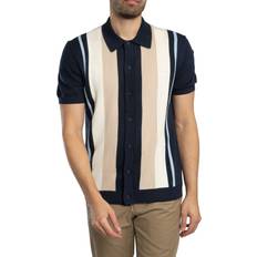 Gant Men Polo Shirts Gant Colour Blocked Cotton Polo Shirt - Evening Blue