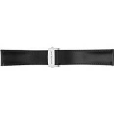 Montblanc Watch Straps Montblanc Summit 2 Black Leather Strap