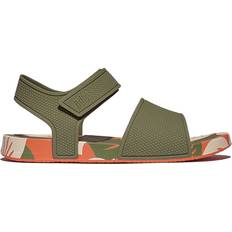 Fitflop Kids' iQushion Leaf Print Sandals - Faded Sage