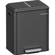 Songmics Soptunna Sorterare 2 x 15 L Rostfritt Stål