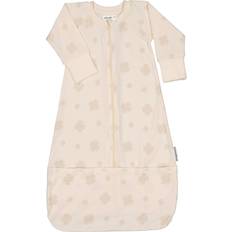 Geggamoja Sovpåsar Geggamoja Schlafsack Bambu Kleeblatt Beige 62/68