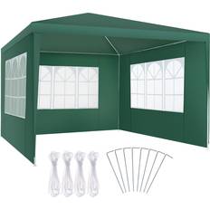 tectake Gazebo Barinas 3 Side Panels 3x3m Green