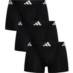 Adidas Elastan/Lycra/Spandex Kalsonger adidas Active Flex Cotton Trunks 3-pack - Black
