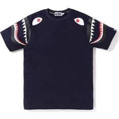A Bathing Ape Tops A Bathing Ape Shark Printing Short Sleeve Tee - Black