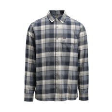 Gråa Skjortor Lundhags Järpen Plaid Flannel Shirt - Dark Sky Blue