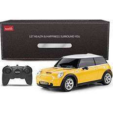 Rastar Mini Cooper S Amarillo 1:24 RC Coche de Juguete