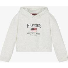 Tommy Hilfiger Hoodies Barnkläder Tommy Hilfiger Paljett Flagga Hoodie - Snow White