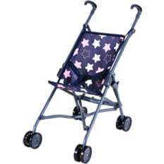 Knorrtoys Sim Dukkevogn Stjerne Blå Pink