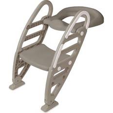 Dolu Toilet Trainer With Adjustable Non-Slip Ladder Grey