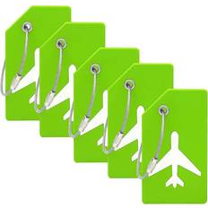 Green Luggage Tags Zeuxo Travel ID Name Tags Green 5-Pack