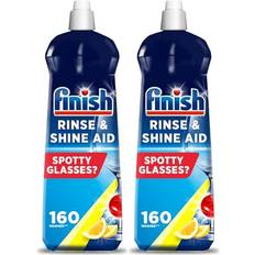 Finish Kitchen Cleaners Finish Dishwasher Rinse Shine Aid 800ml Pack of 2