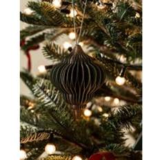 Green Christmas Tree Ornaments Garden Trading Maddox Teardrop Bauble Set of 3 Rosemary Green Christmas Tree Ornament