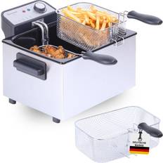 Fritteusen Sommertal XXL Doppel-Fritteuse mit Öl oder Fett DF3270