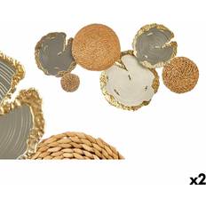 Brown Wall Decor Gift Decor Elegant Metal Decoration 89,5 x 5,1 x 48,3 cm Wall Decor