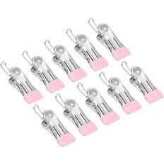 Clothespins Uxcell Stainless Steel Multipurpose Laundry Clips - Pink
