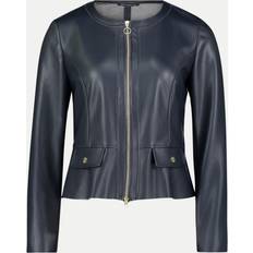 Betty Barclay Overtøj Betty Barclay Kort Blazer Med Lynlås - Blå