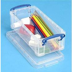 Really Useful Storage Boxes Really Useful Really Useful 0.9 Litre Clear Plastic Pencil Storage Box