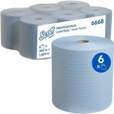 Hand Towels Scott Rolled Hand Towels 1 Ply Small Blue 6 Rolls x 304m