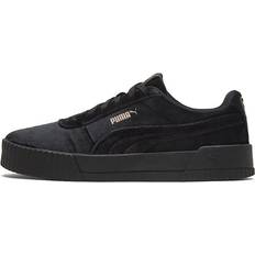 Skor Puma Carina Velvet - Black/Gold
